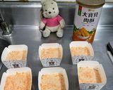 A picture of step 5 of Carrot and Salmon Floss Savory Cake.