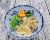 Hình bước làm 10 của món Hoành Thánh Tôm Thịt