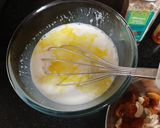 A picture of step 2 of Ande ka Halwa.