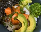 Foto langkah ke 5 dari resep Teriyaki Salmon Rice Bowl.