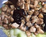 A picture of step 5 of Kung Pao Chicken.