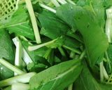 Hình bước làm 1 của món Cải Ngọt Xào Nấm Bào Ngư