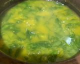 A picture of step 1 of Drumstick leaves moong dal.