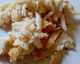 A picture of step 8 of Sinasir chunks with minced meat.