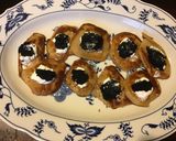 A picture of step 3 of California Farm Frugal Caviar Blini Appetizers.