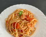 Foto del paso 7 de la receta: Pasta con tomates cherry y gambas