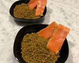 Foto del passaggio 6 della ricetta Lenticchie al curry con pane bruschettato al salmone 🍛