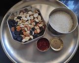 A picture of step 1 of Dry fruit Chikki.