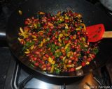 A picture of step 4 of Persian Pomegranate Rice with Pistachio and Raisins.