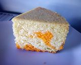 A picture of step 7 of Vanilla/ orange marble cake #4WeeksChallenge.