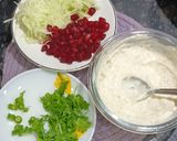 A picture of step 1 of Cucumber and Pomegranate Raita.