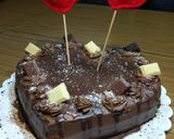 Foto del paso 9 de la receta: Torta de chocolate con forma de corazón