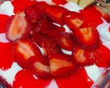 A picture of step 12 of Strawberry custard and Strawberry jelly. with 🍦whippy whipped cream 🍦.