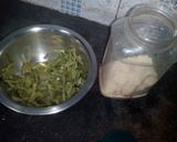 A picture of step 1 of Lauki chilka pakora with masala muri.