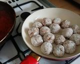 A picture of step 7 of Vickys Chicken Meatballs in Tomato Sauce, GF DF EF SF NF.