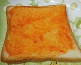 Hình bước làm 1 của món Bánh sandwich nướng bò phô mai