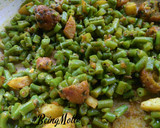 A picture of step 4 of String beans subzi.