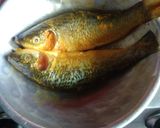 A picture of step 1 of Bengali style fish fry.