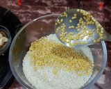 A picture of step 1 of Khara Pongal (Ven Pongal).