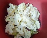 A picture of step 1 of Aloo Gobhi fry.