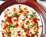 A picture of step 5 of Khatta meetha dahi vada.