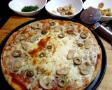 Foto del paso 9 de la receta: Pizza sin amasar con el agua de cocción (en este caso de papas)