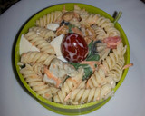 Foto del paso 12 de la receta: Ensalada de espirales con salsa de queso azul