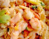 รูปขั้นตอนการทำที่ 2 ของ กุ้งผัดพริกไข่คั่ว 🦐 🍳 / Stir shrimp with roasted eggs 🦐 🍳