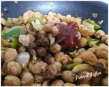 A picture of step 4 of Soya Chunk Chilli Paneer.