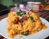 Foto del paso 7 de la receta: Arroz con chancho y ensalada de cebolla 🍴🍖