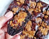 Foto langkah ke 9 dari resep Browkies (Brownies Cookies).