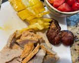 A picture of step 1 of Bún khế chả cá.
