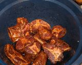 A picture of step 1 of Pan cooked Oxtail.