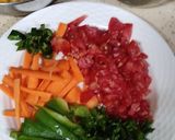 A picture of step 1 of Mexican Burrito Bowl / Mexican Rice Bowl.