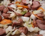A picture of step 4 of Cabbage, Smoked Sausage, and Carrot.