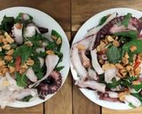 Hình bước làm 3 của món Bạch tuột trộn Mắm gừng