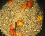 A picture of step 2 of Turmeric thai rice.