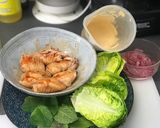 Foto del paso 5 de la receta: Saam de alita, menta, mahonesa de kimchi, salsa siracha y sweet chili (V.2)