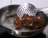 A picture of step 3 of Navratri khajur burfi.