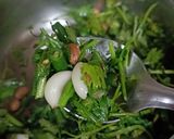 A picture of step 3 of Khandeshi Mirchicha Thecha (Hot and Spicy).