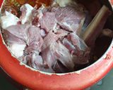 A picture of step 3 of Mutton Pulao.