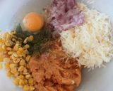 عکس مرحله 1 از دستور کتلت مرغ و ذرت با ایرفرایر 🌸