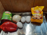 Tortilla súper fácil de vegetales