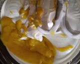 A picture of step 4 of Homemade Mango ice cream.