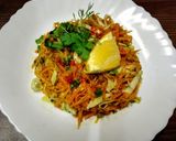 A picture of step 3 of Zesty citrine glow salad.