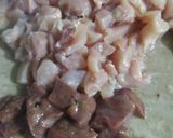 A picture of step 1 of Chicken liver with chicken.