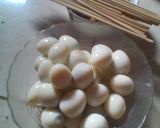 Foto langkah ke 1 dari resep Sate telur puyuh.