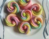 Foto langkah ke 6 dari resep 9.🌹Cookies mawar pelangi 🌈.
