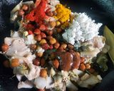 A picture of step 2 of Satvik Taro Stem / Kochu Saag Ghonto.