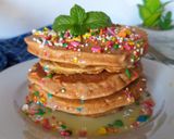 Foto langkah ke 8 dari resep Funfetti Pancake.
